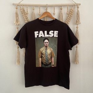 The Office graphic tee Dwight Schrute “false” mens large shirt